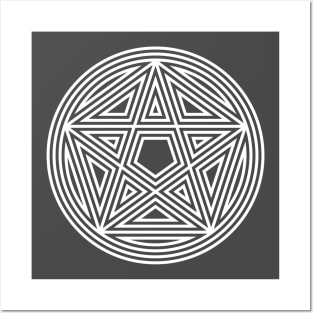 Pentagram (5 sided star) - Awesome Sacred Geometry Design Posters and Art